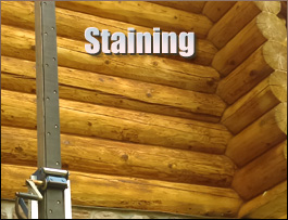  Henderson County, Kentucky Log Home Staining